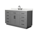 thumbnail image 5 of Wyndham Collection Wcg262660s-Qtz-Us3mxx Beckett Tk 60" Free Standing Single Basin Vanity, 5 of 7