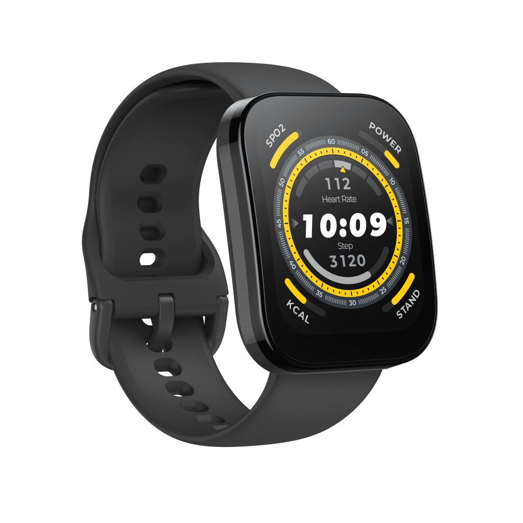 Amazfit Bip 5 Smart Watch 46mm, GPS,Bluetooth Calling, 10-Day Battery, Heart-Rate & VO2 Max, Sleep Health Monitoring, AI Fitness Tracker App, for Android & iPhone,Soft Black