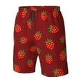 thumbnail image 5 of Kdxio Strawberry Pattern Mens Casual Shorts - Drawstring Summer Beach Sports Shorts for Men, 5 of 9
