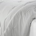 thumbnail image 4 of Serta Simply Clean Pleated 3-Piece Solid Duvet Set, Gray, King, 4 of 10
