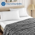 thumbnail image 4 of California King Flat Sheet Only, 1 Piece, 800 Thread Count, 100% Egyptian Cotton, Sateen Weave, Soft & Breathable, Zebra Print , Hotel Quality, 4 of 4