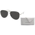 thumbnail image 2 of Michael Kors Kona MK1089 101487 59MM Light Gold/Dark Grey Solid Pilot Sunglasses for Women + BUNDLE With Designer iWear Complimentary Eyewear Kit, 2 of 5