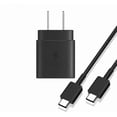 thumbnail image 2 of Original Samsung Galaxy A71 Super Fast Charging 25W Wall Charger + Dual Port Car Charger Bundle - Black, 2 of 3