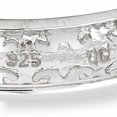 thumbnail image 4 of 925 Sterling Silver Fleur De Lis Flower Stackable Ring Textured Fancy/ Carved, 4 of 8