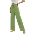 thumbnail image 3 of Womens Yoga Sweatpants Wide Leg Lounge Pajamas Pants Comfy Drawstring Workout Pants, 3 of 6