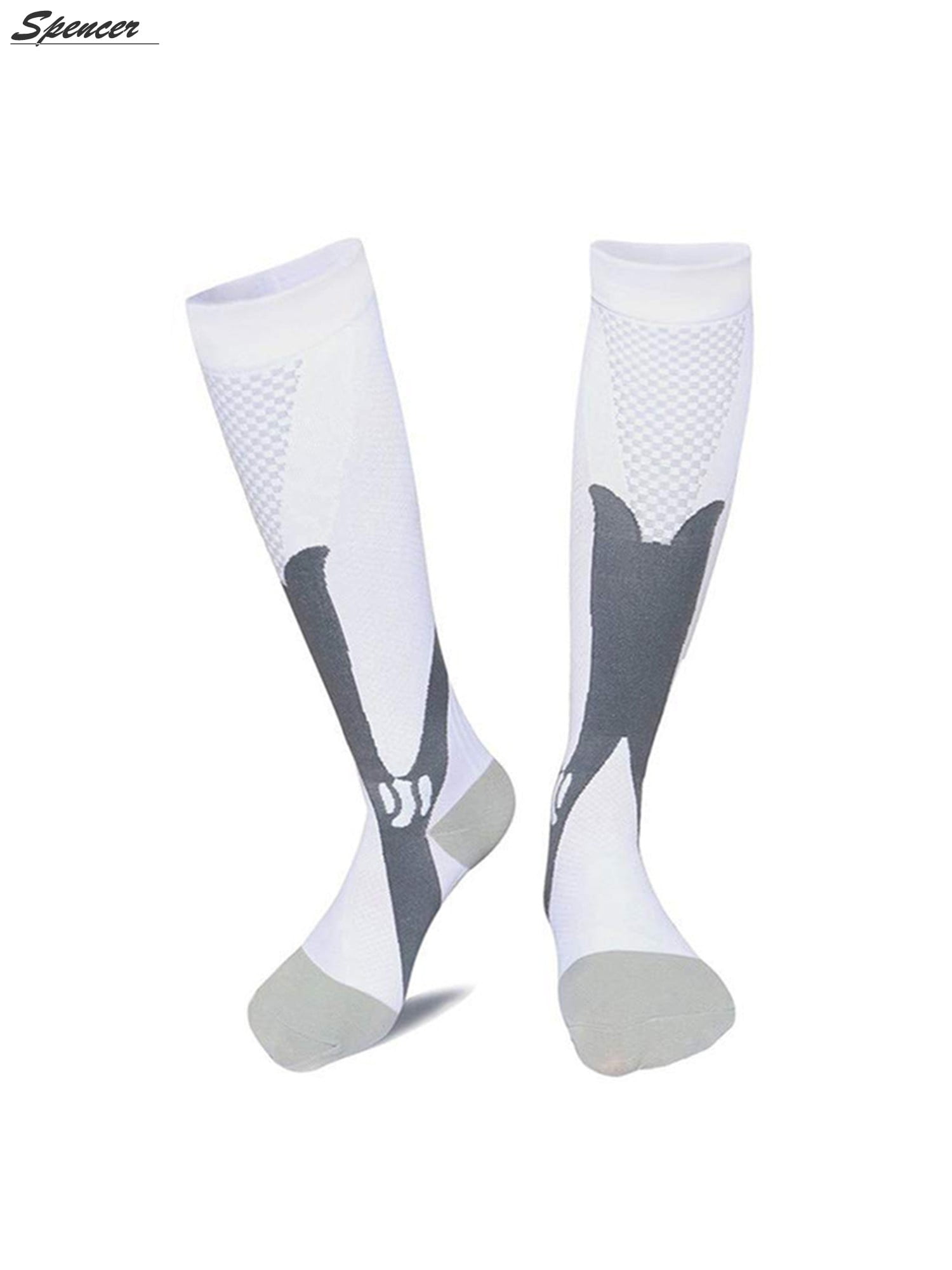 Compression Socks Pack of 2 For Women & Men Best For Running Travel XXL, Blue Pregnancy Nursing,Better Blood Circulation 20-30mmHg