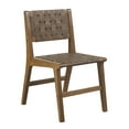 thumbnail image 4 of Oslo Faux Leather Woven Dining Chairs Set of 2, 4 of 5