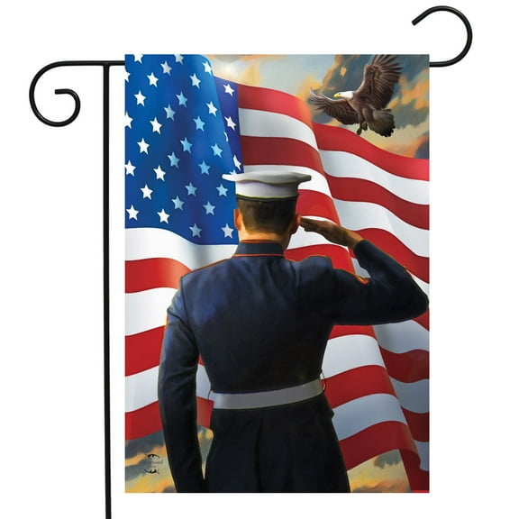 Briarwood Lane America's Heroes Military Garden Flag