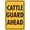 Warning Sign 2, variant on Cattle Guard Ahead Sign, 8"x12" Aluminum Tin Wall Decor, Farm-Themed Sign for Home Kitchen, Livestock Guard Alert Sign