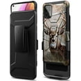 thumbnail image 2 of Nagebee Case for Motorola Moto G Stylus 2021 with Tempered Glass Screen Protector (Full Coverage), Belt Clip Holster with Built-in Kickstand, Heavy Duty Protective Shockproof Armor Rugged Case (Deer), 2 of 6