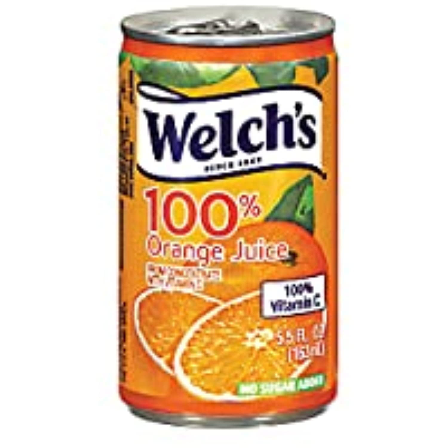 Wel28100 Welchs 100 Orange Juice Cans