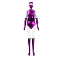 thumbnail image 4 of 8Pcs Ninja Bodysuit, Ninja Role Play Outfit, Futuristic Villain Fancy Dress, Ninja Cosplay, Comic Con Attire, Women's Ninja Suit Bodysuit Cosplay Costume With Mask and Gloves, XXL, 4 of 7
