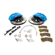 Alcon R35 Nissan GT-R Front Brake Kit with 6-Piston Blue Calipers and 412x36mm Rotors