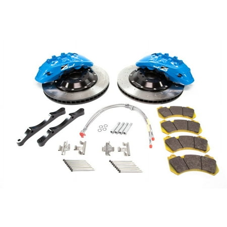 Alcon R35 Nissan GT-R Front Brake Kit with 6-Piston Blue Calipers and 412x36mm Rotors