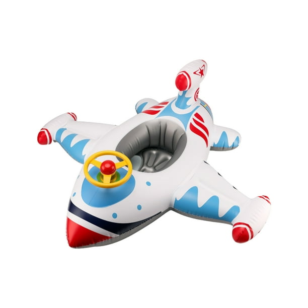 Baby Float Seat Boat,Inflatable Aeroplane Motorboat With Steering Wheel