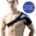 thumbnail image 1 of Left/Right Shoulder Brace Cuff Support Injury Dislocate Compression Wrap, 1 of 9