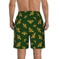 thumbnail image 3 of Kdxio Hohey Bee Pattern Mens Casual Shorts - Drawstring Summer Beach Sports Shorts for Men, 3 of 9