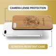 thumbnail image 6 of Case Yard Wooden Case Outside Soft TPU Silicone, Slim Fit Shockproof Wood Protective Phone Cover for Girls Boys Men and Women, Supports Wireless Charging Gemini Sign Design case for iPhone-8-Plus, 6 of 7