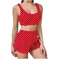thumbnail image 2 of Conjunto de pijama de terciopelo de doble cara para mujer, para casa, invierno, 1 camiseta + 1 pantalón, camiseta y pantalón de poliéster., 2 of 6