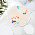 thumbnail image 1 of 5 Pcs Foldable Flying Disc Fans 9.8 Inch Sublimation Fans Polyester Black Edge Folding Fan Set with Bag for White, 1 of 5
