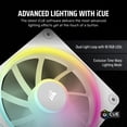 thumbnail image 3 of Ventilador Corsair iCUE LINK LX120 RGB 120 mm, paquete triple, blanco, 3 of 7