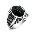thumbnail image 2 of Happy date Stainless Steel Signet Biker Rings Stainless Steel Rings for Men Vintage Biker Signet, 2 of 7