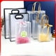 thumbnail image 3 of Bolsa de mano transparente de polipropileno, bolsa de regalo de plástico PVC esmerilado, bolsa de regalo para dulces del día del niño, 3 of 4