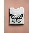 thumbnail image 3 of Black Butterfly Sweatshirt Women -SPIdeals Designs, Female Medium, 3 of 4