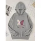thumbnail image 2 of Sudadera Larga Con Capucha Para Mujer De Estilo Casual, 2 of 7