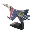 thumbnail image 3 of 1/100 modelo de avión SU-27 con soporte Diecast Display simulación de avión de modelo de avión para estante Mesa Café Decoración CUTICAT Figuras de aviones de combate, 3 of 8