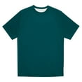 thumbnail image 7 of Nestiefly Men's Printed T-Shirt Raglan Sleeve Short Sleeve Summer Tennis Plain Tee Basic Crewneck Slim Fit Gym Shirts Dark Blue XL, 7 of 7