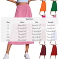 thumbnail image 4 of Sentmoon Jupes Maxi pour Femmes Taille Haute Jupes-Short pour Femmes Confortables Coupe Régulière Jupes Courtes pour Femmes pour l'Été et Temps Chaud TP-L2, 4 of 7