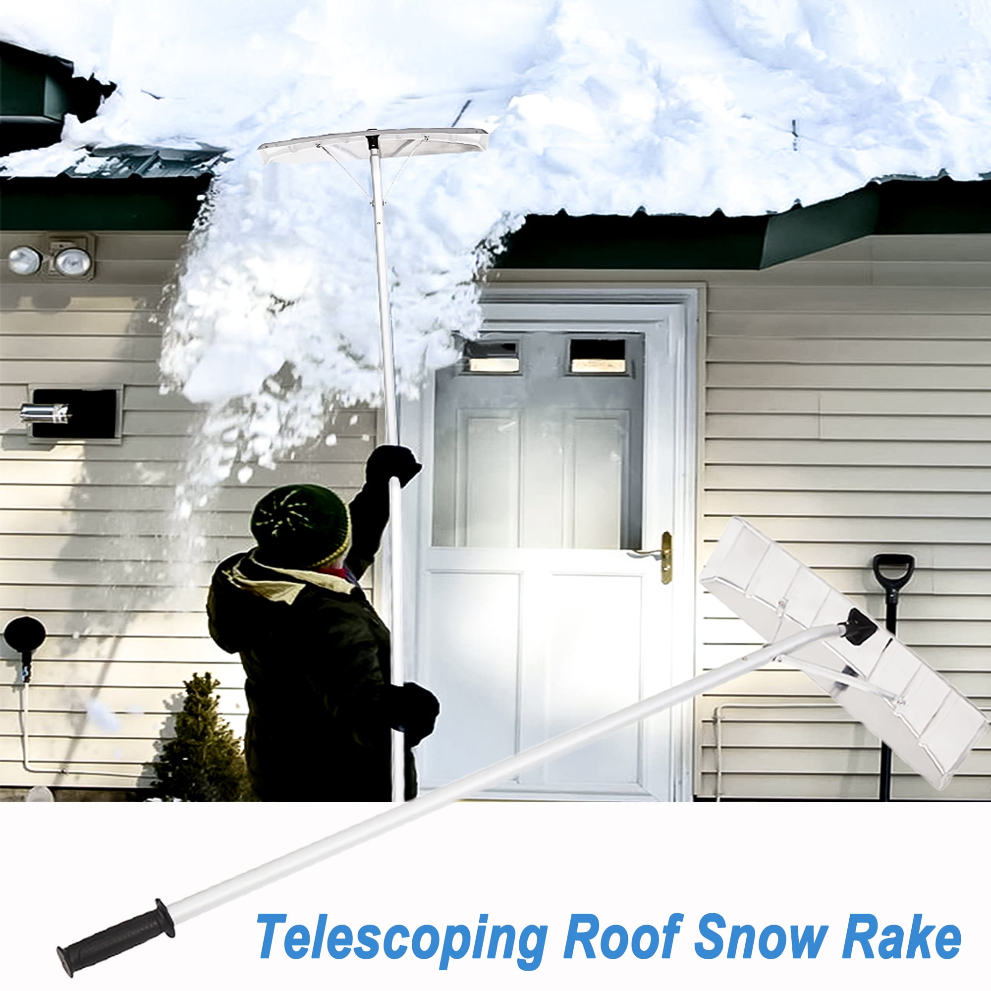 Snow Roof Rake, 20FT Lightweight Roof Rakes for Snow Removal