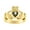 Black Star Sapphire, variant on Rings 14K Yellow Gold Claddah Love, Loyalty & Friendship Heart 6MM Gem Irish Wedding Band Claddagh Rings July Ruby Jewelry Size 7