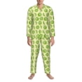 thumbnail image 3 of Yiaed Various Lemons Print Men’s Pajamas Set - Long Sleeve Button Down Sleep Shirt and Pajama Bottoms Sleepwear Set Mens Pjs Sets Men's Pajama Bottoms-Medium, 3 of 7