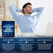2 Pack Methylene Blue Gummies, USP Grade, Cognitive Support, 30 Count