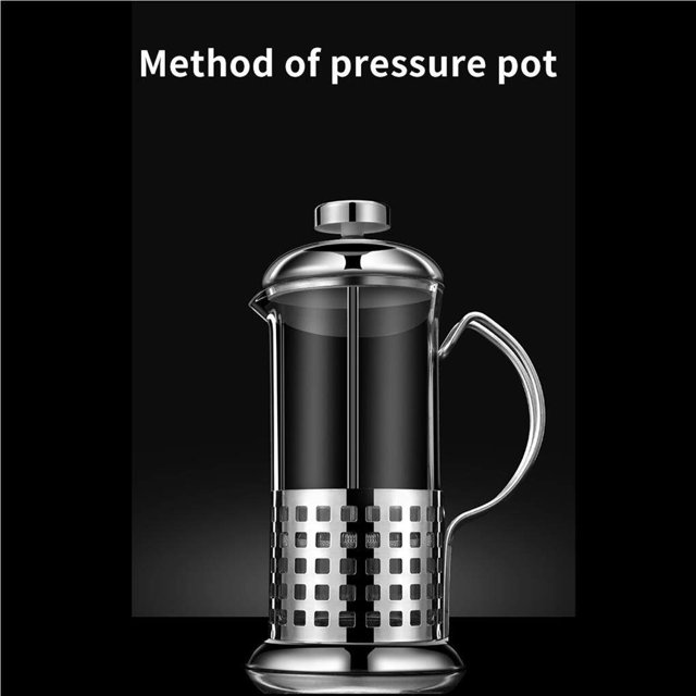 350ml Coffee Percolator Coffee Brewer Percolator Silver Home Coffee Kettle Press Home Press Coffee Coffee Maker For Home Office Hotel