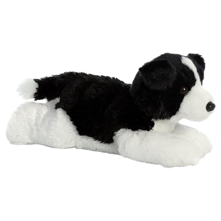 Aurora - Medium Black Flopsie - 12 Border Collie - Adorable Stuffed Animal