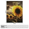 thumbnail image 4 of ARISTURING  I Am The Storm Gifts Inspirational Quote Blanket Gift I Am The Storm Blanket Inspirational Quote Blanket Encouragement Gifts for Women Sunflower Gifts for Women Sunflower Blanket, 4 of 6