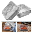 thumbnail image 2 of ColoMX 30 piezas de moldes desechables de papel de aluminio para hornear, moldes cuadrados para hornear, 2 of 8
