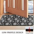 thumbnail image 3 of Black Christmas Snowflake Pattern Door Rugs,Washable Non Slip Door Mats Indoor,Decorative Door Mats,Entry Mat Indoor for Entrance,Bedroom,Kitchen,Bathroom,30"x17", 3 of 6