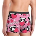 thumbnail image 5 of Disketp Panda Heart Valentine Pink Men'S Boxer Briefs,Soft And Breathable Cotton Underwear With Comfortflex Waistband, 5 of 9
