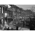thumbnail image 2 of Depression Era Slums In Washington D.C. African American Men In The Backyards Of Three Story Row Houses. Nov. 1935., 2 of 2
