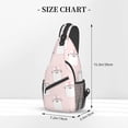 thumbnail image 3 of ZICANCN Crossbody Sling Bag for Men Women - Pink Cute Cats Casual Shoulder Backpacks for Travel Sport Climbing Runners Daypack, 3 of 9