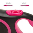 thumbnail image 6 of 4 Pack Retractable Dog Leash,26ft Dog Leash for Small Medium Large Dogs Up to 110lbs,360° Tangle-Free Reflective Nylon Tape,Adjustable length,with Anti-Slip Handle,One-Handed Brake,Pause,Lock, 6 of 12
