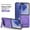 Purple, variant on ELEHOLD Case for Samsung Galaxy Z Flip 7, Shockproof Magnetic Leather Phone Case with Stand, Compatibility with Mag Safe Accessories,Desertgold
