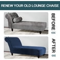 thumbnail image 5 of Velvet Armless Chaise Lounge Cover, Stretch Lounge Chaise Chair Slipcover Soft Recliner Sofa Slipcover Pet Furniture Protector, 5 of 13