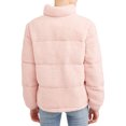 thumbnail image 2 of Pink Platinum Juniors' Teddy Puffer Jacket, 2 of 5
