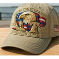 thumbnail image 6 of Eagle – United States 250th Anniversary Hat, Adjustable Bald Eagle Printed Patriotic Baseball Cap for Men Women Multi, 6 of 7