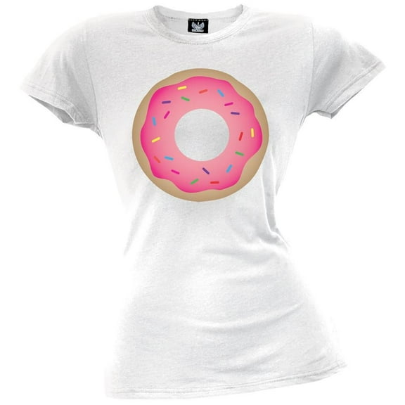 Halloween Women's Juniors Donut Short Sleeve Graphic Tee